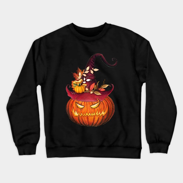 Halloween-pumpkin Crewneck Sweatshirt by Myartstor 